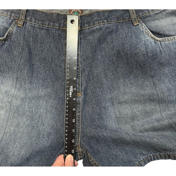 Paris Angel Jeans Denim Shorts Women Sz 24 Blue Embroidered Pockets Hiking Beach - Picture 11 of 13
